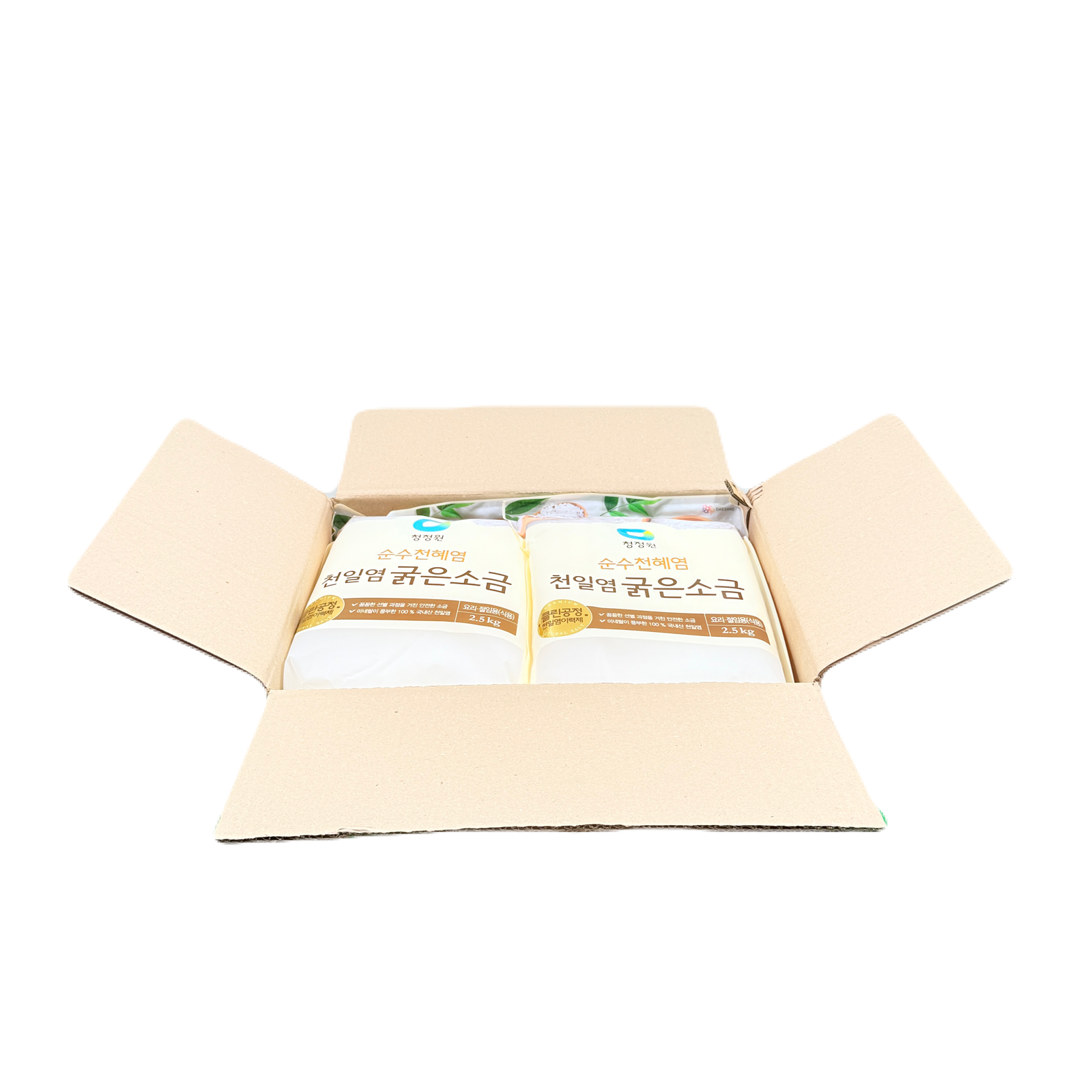 DS SEA SALT (2.5KG*6) 청정원 천일염 굵은소금- 김장용