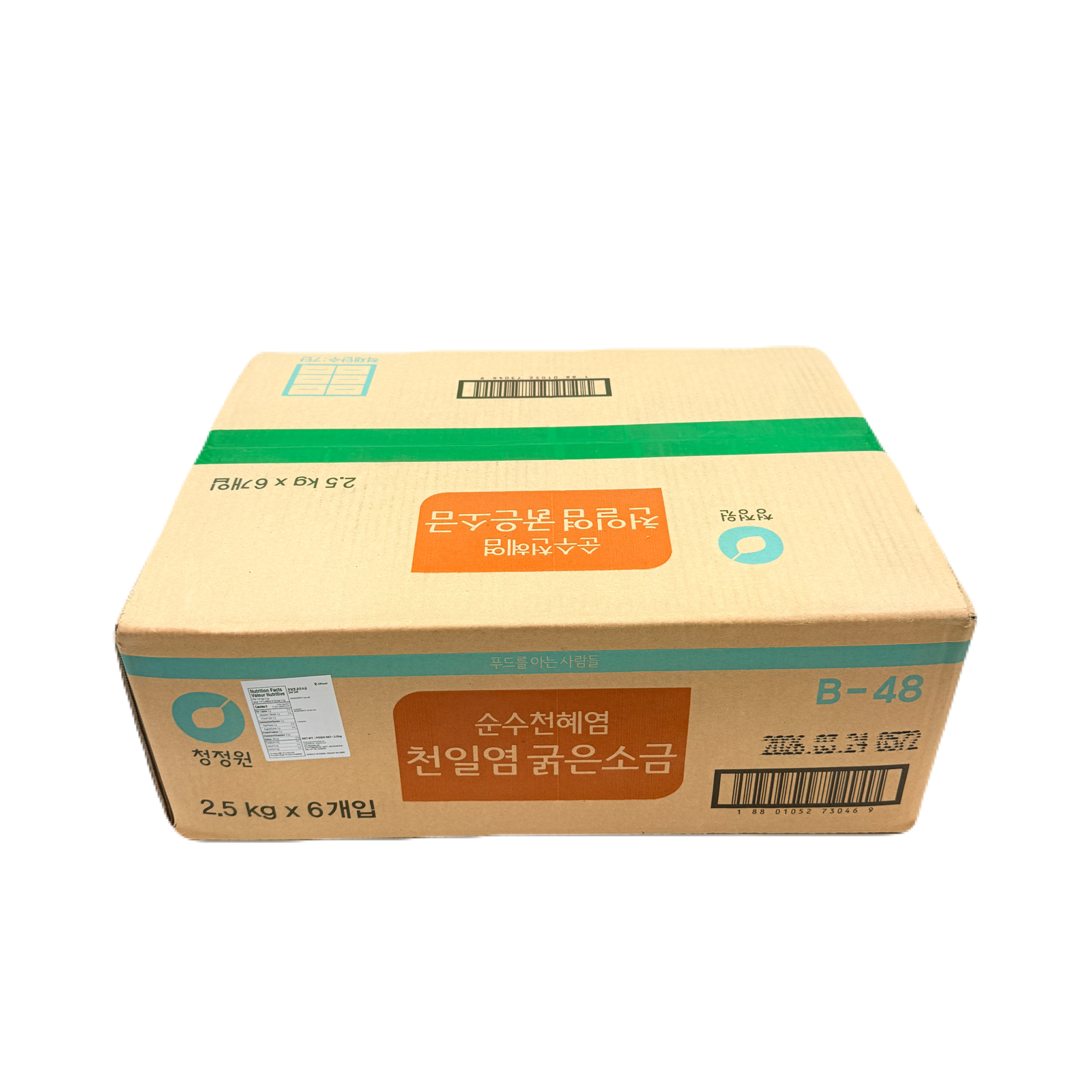 DS SEA SALT (2.5KG*6) 청정원 천일염 굵은소금- 김장용
